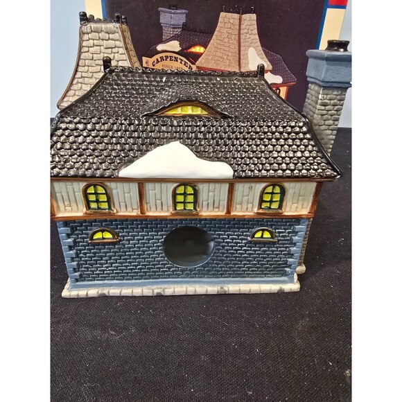 Lemax “Chet’s Carpentry & Wood Shop” 2000 Hearthside Village Porcelain Building - Picture 7 of 11